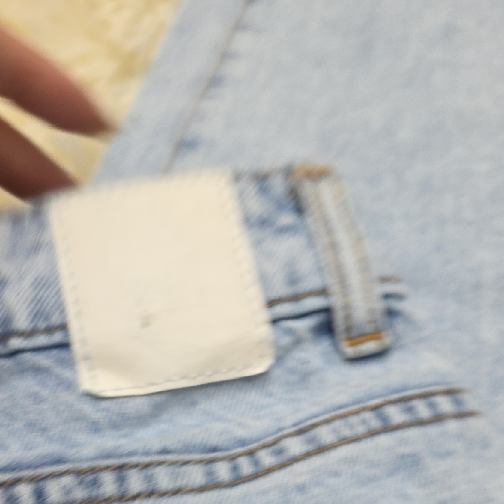 Zara Light Blue Straight Leg Jeans - Picture 9 of 9